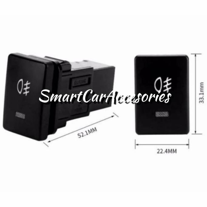 Original SWITCH SAKLAR TOMBOL LAMPU KABUT FOGLAMP MOBIL UNIVERSAL AVANZA