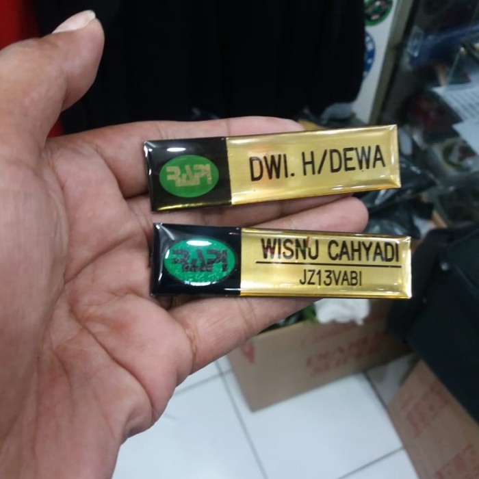 

Sale Papan Nama Name Tag Rapi + Callsign Magnet