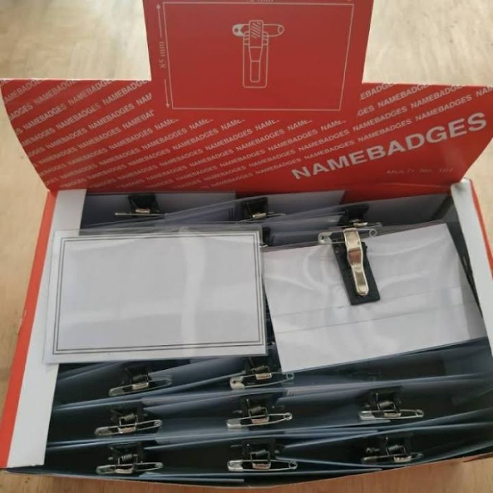 

Sale Name Tag Id Card Multy Namebadges No 101 Ukuran 6X9 Cm Isi 50 Pcs