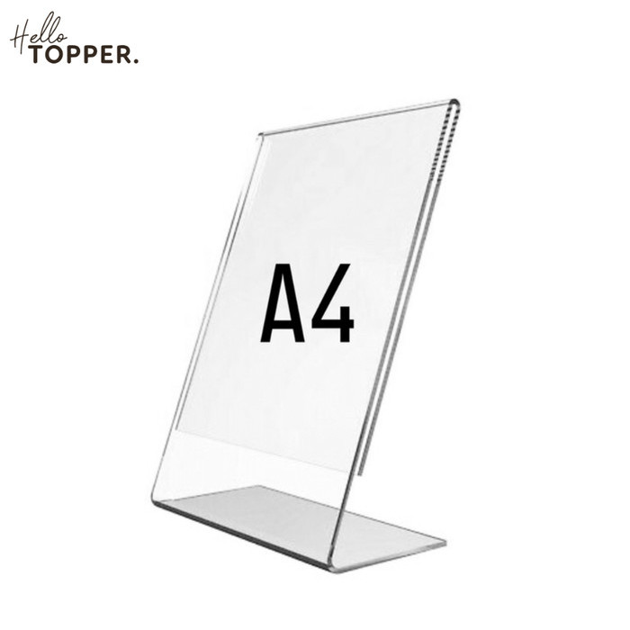 

Sale Akrilik Tempat Brosur A4 / Acrylic Tent Card Holder Stand A4