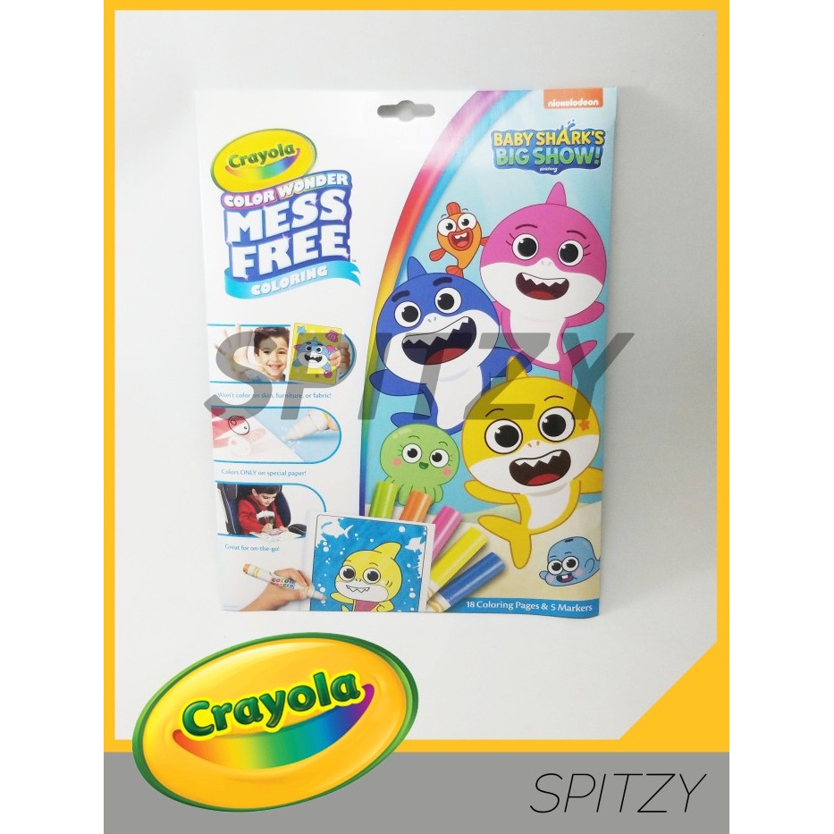 

CRAYOLA Color Wonder Baby Shark Foldalope 18PK