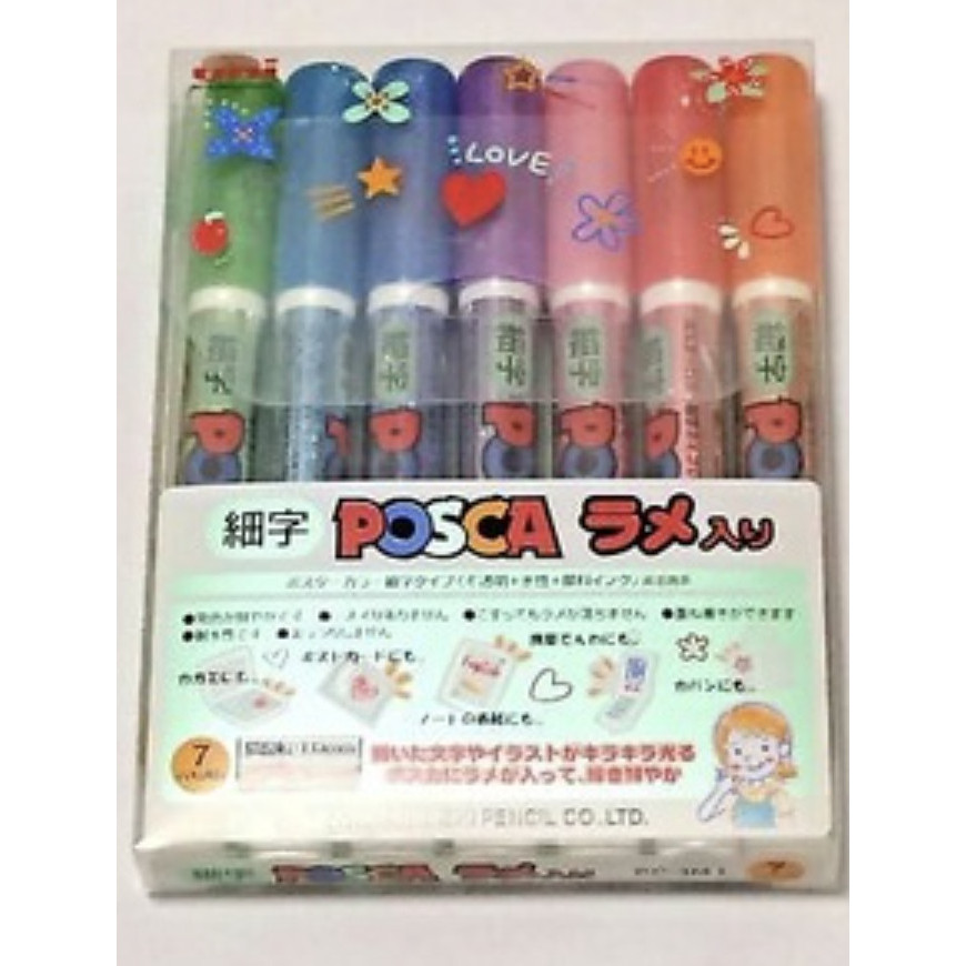 

Uni Posca PC-3ML Set 7 Glitter PC-3ML7C