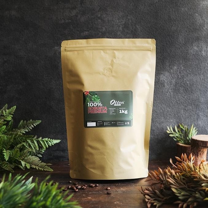 

Biji Bubuk Kopi 100% Full Robusta Premium House Blend 1Kg Otten Coffee