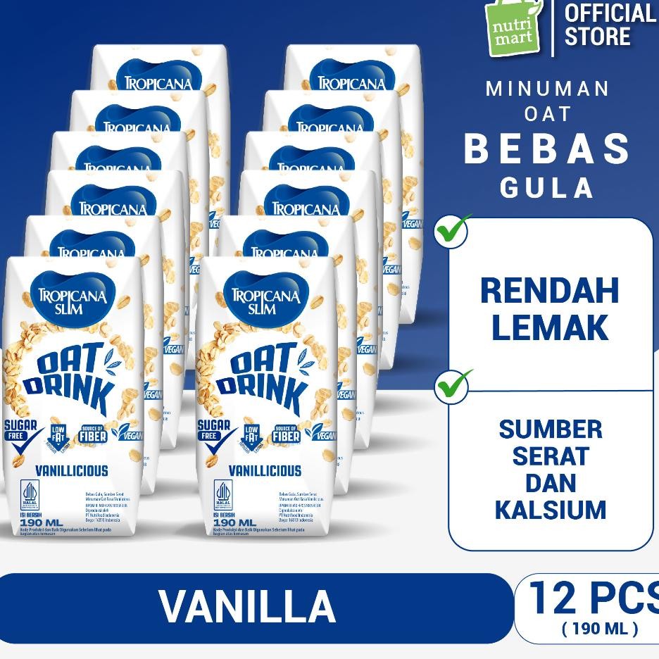 

12 Pa - Slim Oat Drink 190 Ml (Rtd) - Numan Oat Bebas Gula