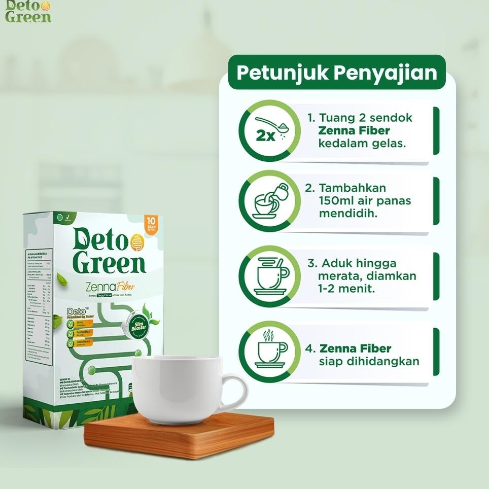 

Detogreen Zenna Paket 3 Fiber Oat Sereal Sehat Efektif Turunkan Berat Badan Optimal 200 Gram