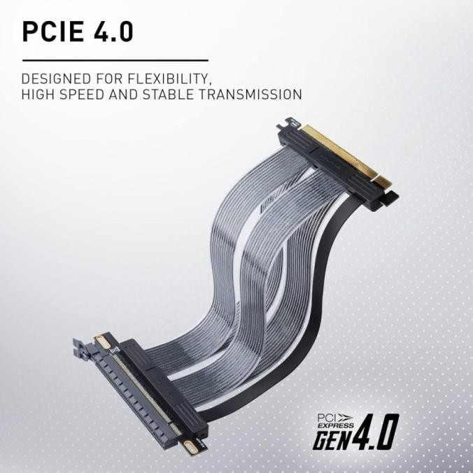 Tecware PCIe Gen 4.0 180 Degree Riser Cable - 200 mm - Vertical GPU