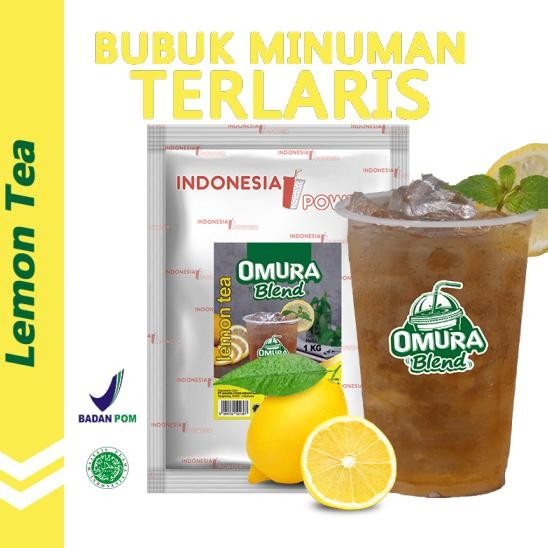 

Omura Blend Bubuk Numan Rasa Lemon Tea / Teh Lemon Powder Drink 1 Kg Omura Powder