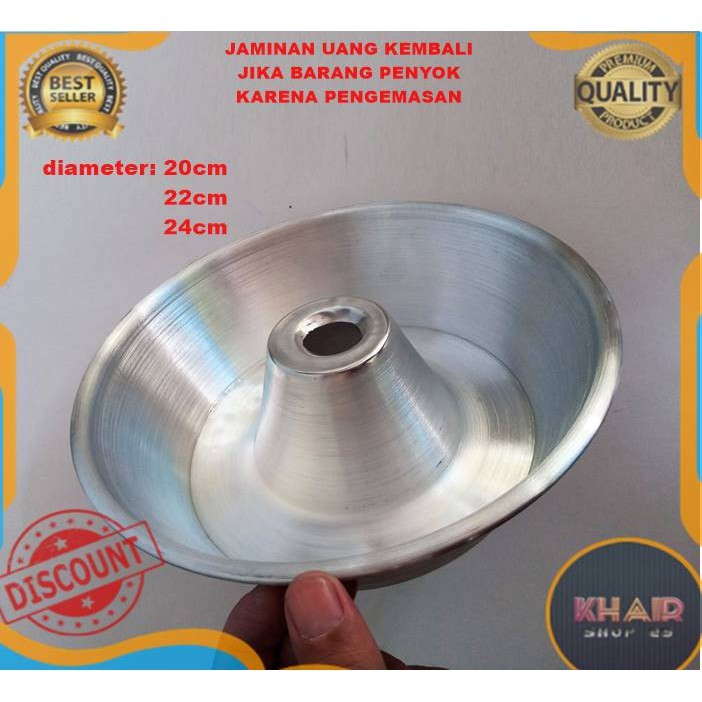 Loyang tulban diameter 20/22/24 cm Loyang tulban anti lengket Loyang bulat Loyang bolu