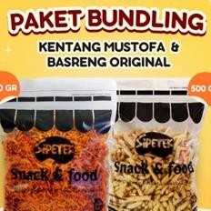 

[Spesial]Paket Hemat 500Gr Kentang Mustofa & 500Gr Basreng Sipetek