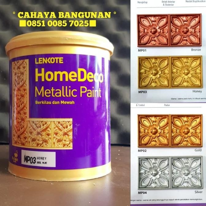 Lenkote Homedeco Cat Emas Bronze Tembok Besi Tempa Metallic Metalik Murah Berkualitas