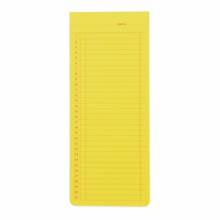 

PENCO Sticky Memopad Monthly