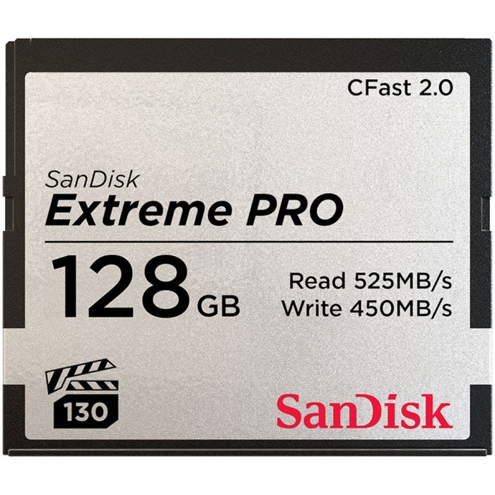 Sandisk CFast 2.0 Card 128GB Extreme PRO