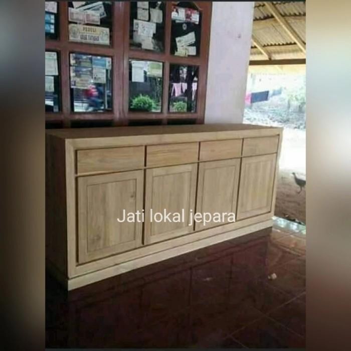 Bufet Minimalis Cardenza Minimalis Jati Panjang 2 Meter