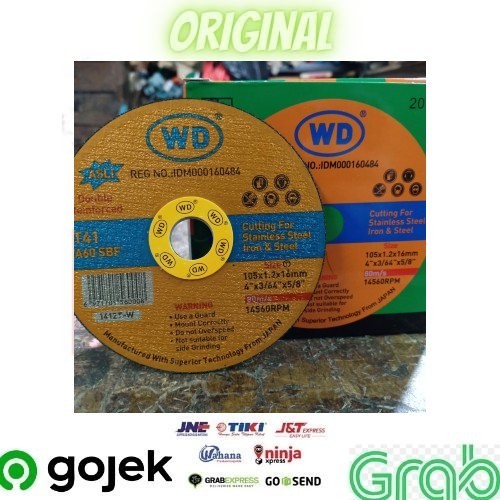 WD Cutting Disc 4" T41 WA60 SBF isi 20 pcs