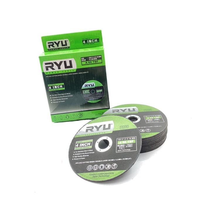 BATU MATA GURINDA POTONG RYU GERINDA MATA POTONG BESI 4 INCH 1 KOTAK