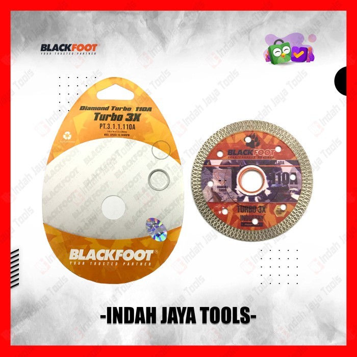 BLACKFOOT 110 TURBO Diamond Wheel 4" - Mata Pisau Potong Keramik Granit