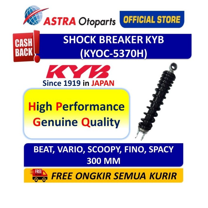 Shock Breaker Belakang KAYABA KYB OC Vario Beat Scoopy Spacy Fino