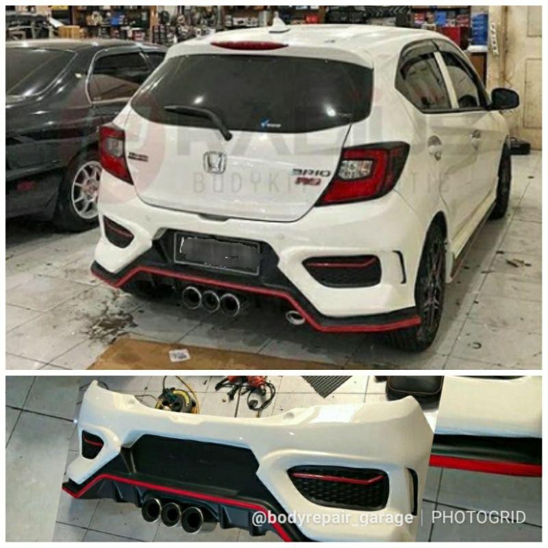Bodykit Bumper Belakang Honda Brio Type R