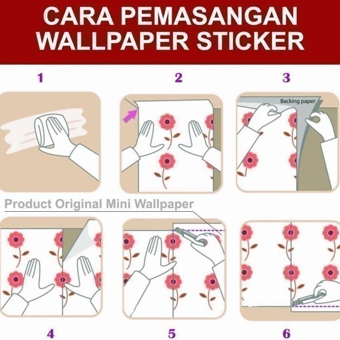 Terlaris Wallpaper Sticker Dinding 3D Salur Abu Gold Garis | Walpaper Stiker