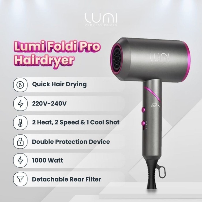 Lumi Professional Hairdryer Lumi / Alat Pengerting Rambut Hairdryer Li