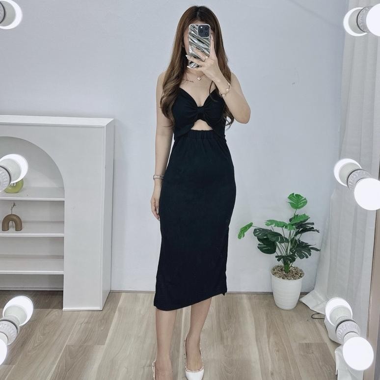 Dress Bowie Slit | Dress Seksi Korea