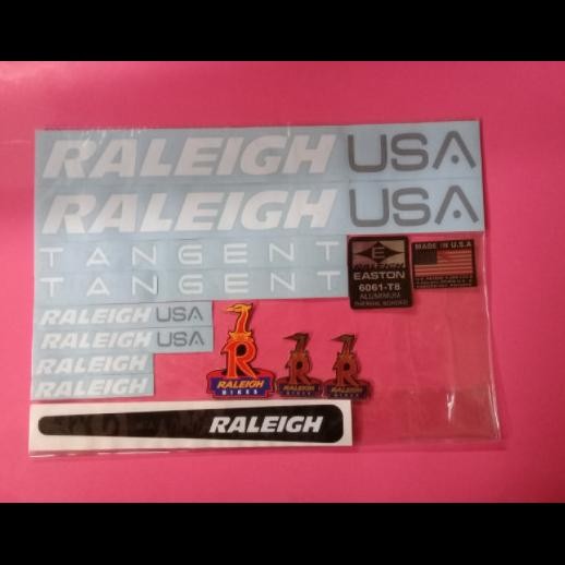 Terlaris Stiker Sepeda Raleigh Usa Putih