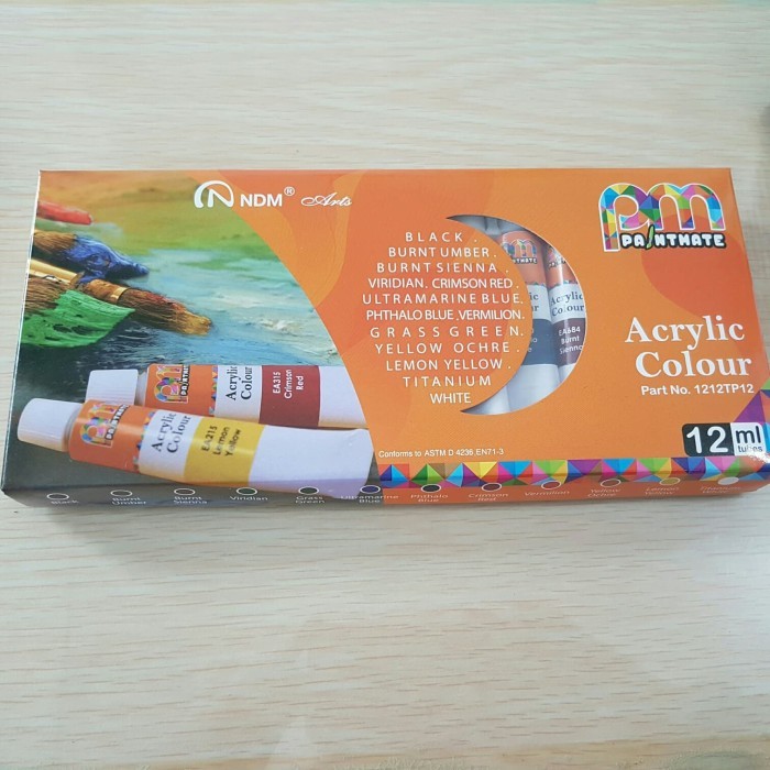 

TERBARU NDM ACRYLIC COLOUR 12ML TUBES
