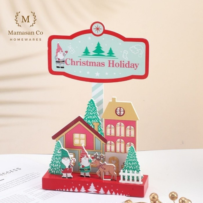

favorit] Christmas Wooden Decoration Dekorasi Natal Xmas Kayu CMH0143A
