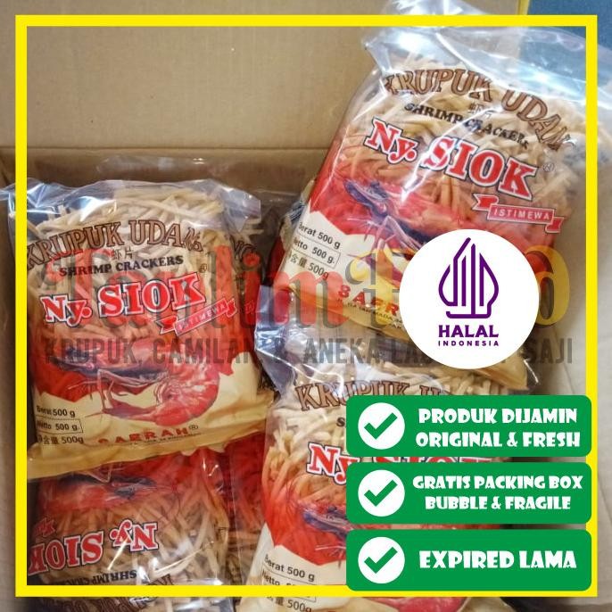 

Ny. Siok - Krupuk Kerupuk Udang Stik / Stick Shrimp Crackers 500gr