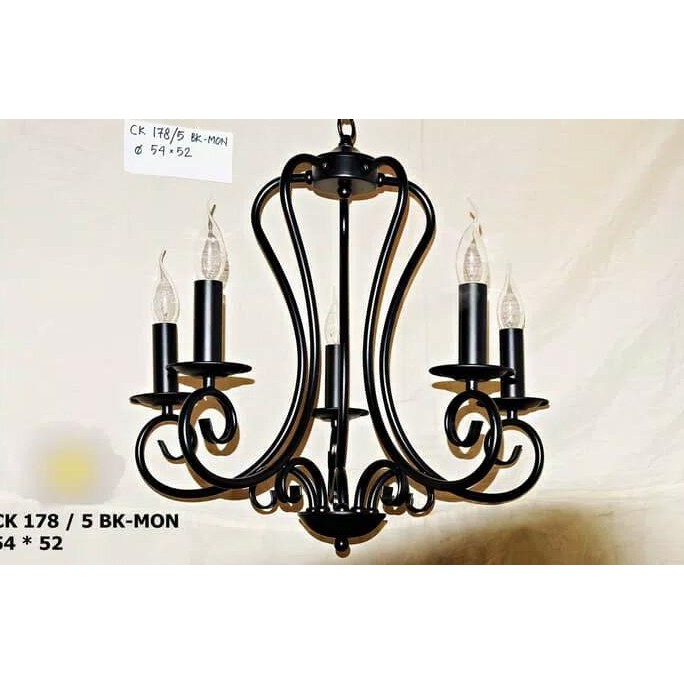 Lampu Hias Gantung Minimalis Lilin Chandelier Ck 178/5 Dwiputrafajar