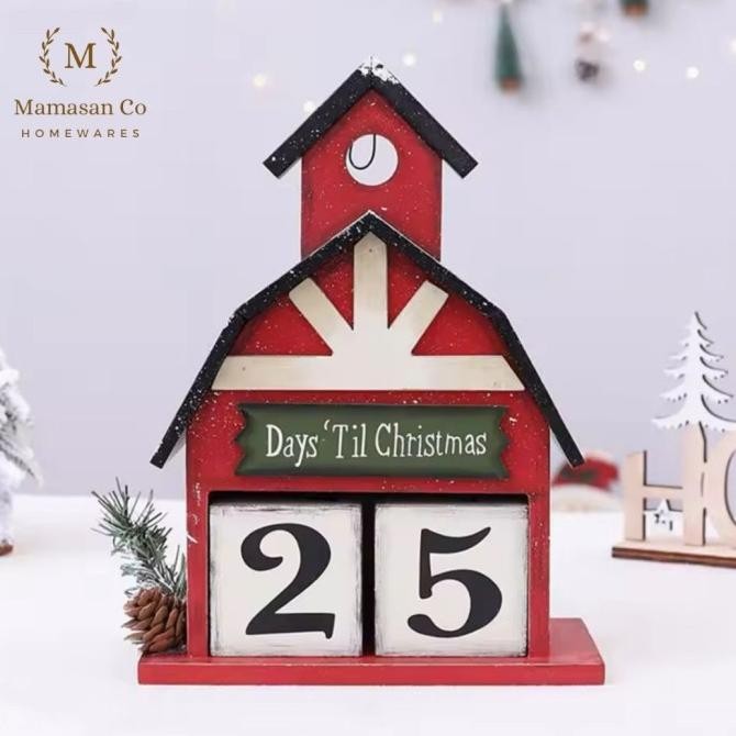 

langsung order saja] Christmas Wooden Calender Decoration | Dekorasi Natal Xmas Kalender Kayu CMH0160