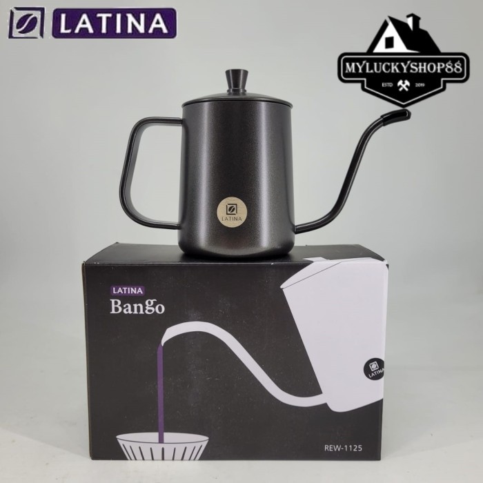 TERMURAH - Latina Bango Kettle Coffee Pro V60 90 Derajat - Teko Kopi Leher Angsa