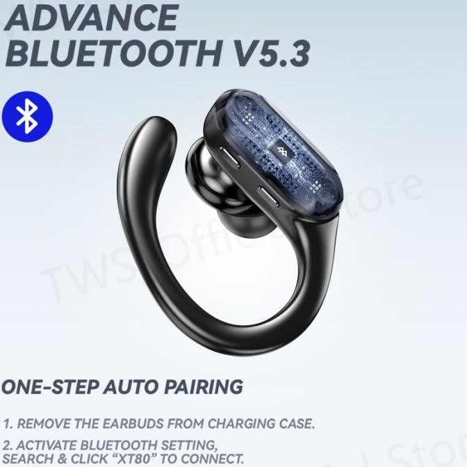 LENOVO THINKPLUS XT80 BLUETOOTH 5.3 HEADSET OLAHRAGA HEADSET TELINGA