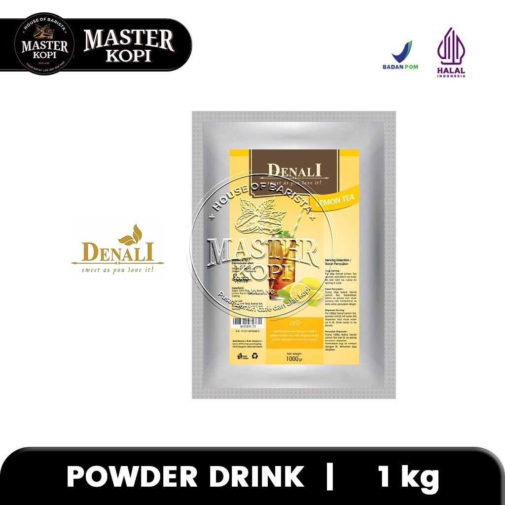 

Lemon Tea Powder DENALI Minuman Bubuk Teh Rasa Lemon 1kg