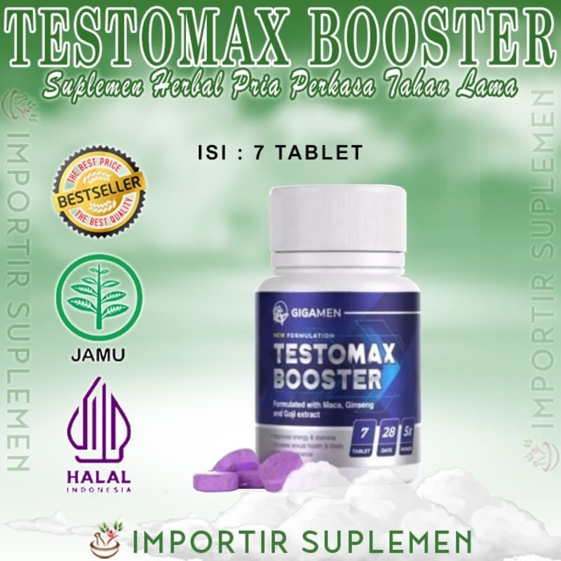 Testomax Booster Asli Original Malaysia Permen Suplemen Pria Perkasa Terlaris