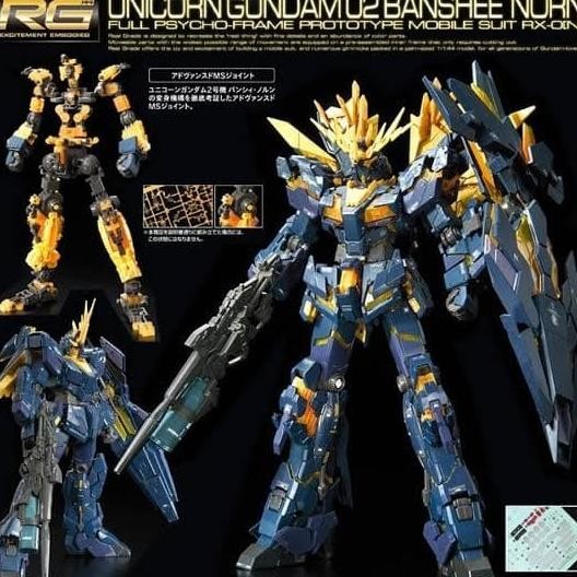 Sale Bandai Rg 1/144 Unicorn Gundam Banshee Norn