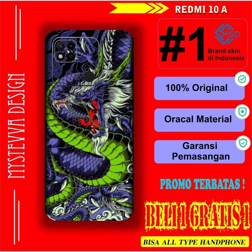 

*Fullbody* Xiaomi Redmi 10A Garskin Case/Stiker Premium Custom COD