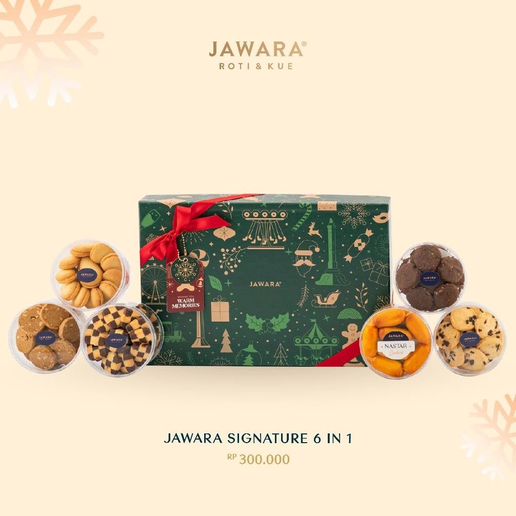 

nos jawara snature cookies 6 in 1 | jawara roti & kue | hampers natal