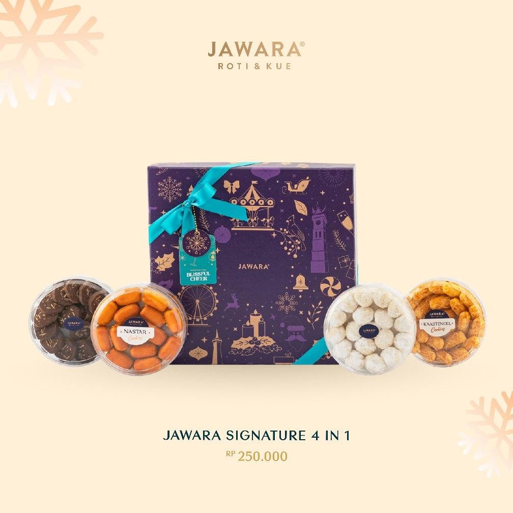 

nos jawara snature cookies 4 in 1 | jawara roti & kue | hampers natal