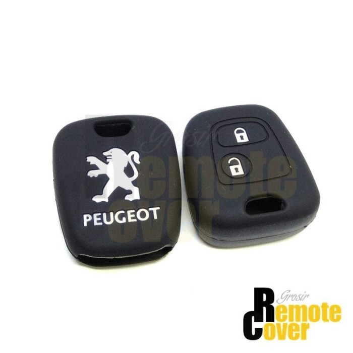 KONDOM KUNCI SILIKON REMOTE PEUGEOT 107 207 307 407 106 206 HITAM