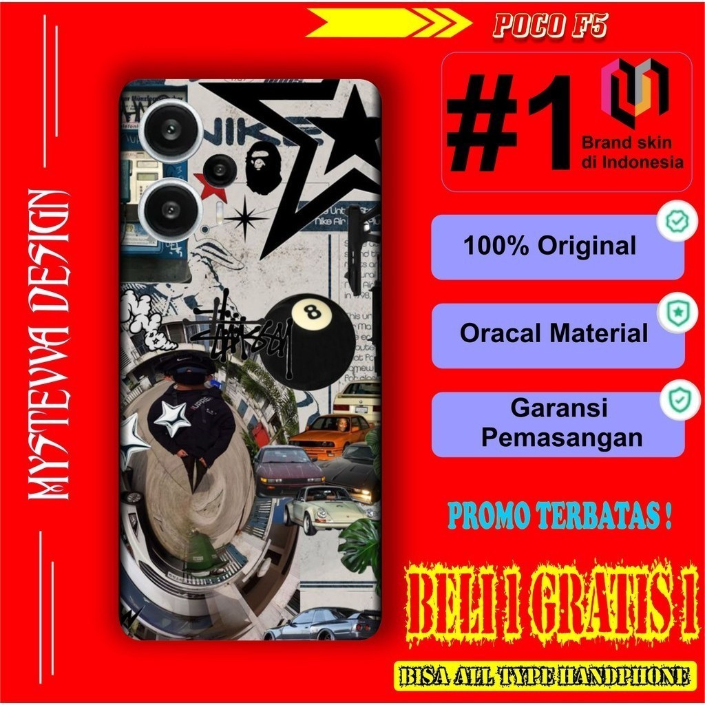 

*Fullbody* Xiaomi Poco F5 Garskin Case/Stiker Premium Custom COD