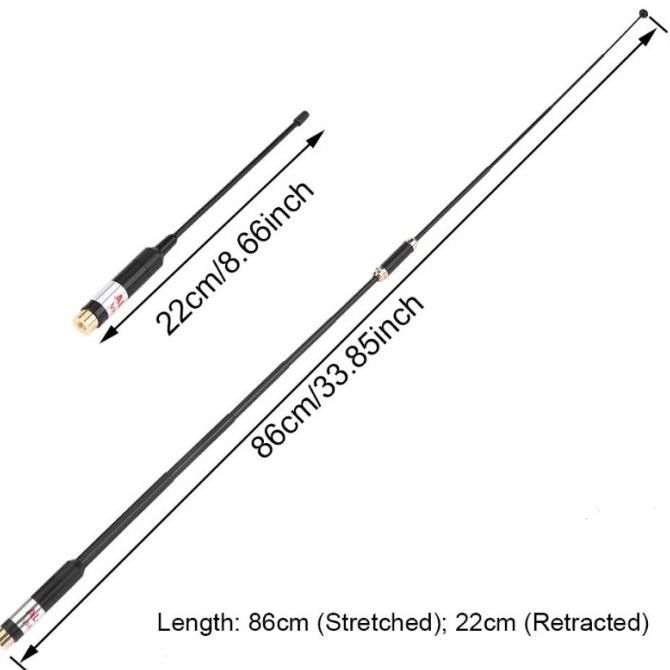 Antena Teleskopik Handy Talky Jarak Jauh Model SMA Female