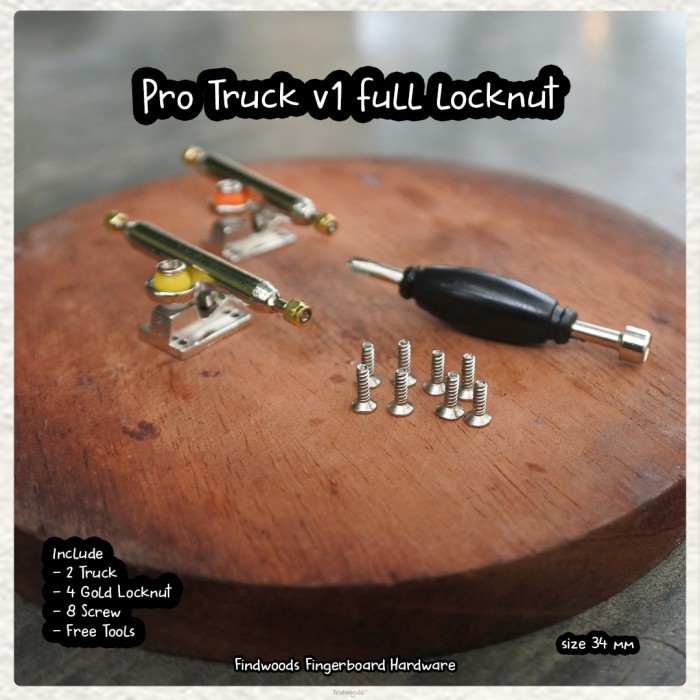 Fingerboard Truck Pro V1 Premium Single Axle Full Locknut
