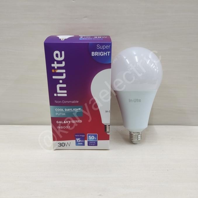 LAMPU BOHLAM LED BULB IN-LITE INLITE IN LITE 30WATT 30 WATT INB007