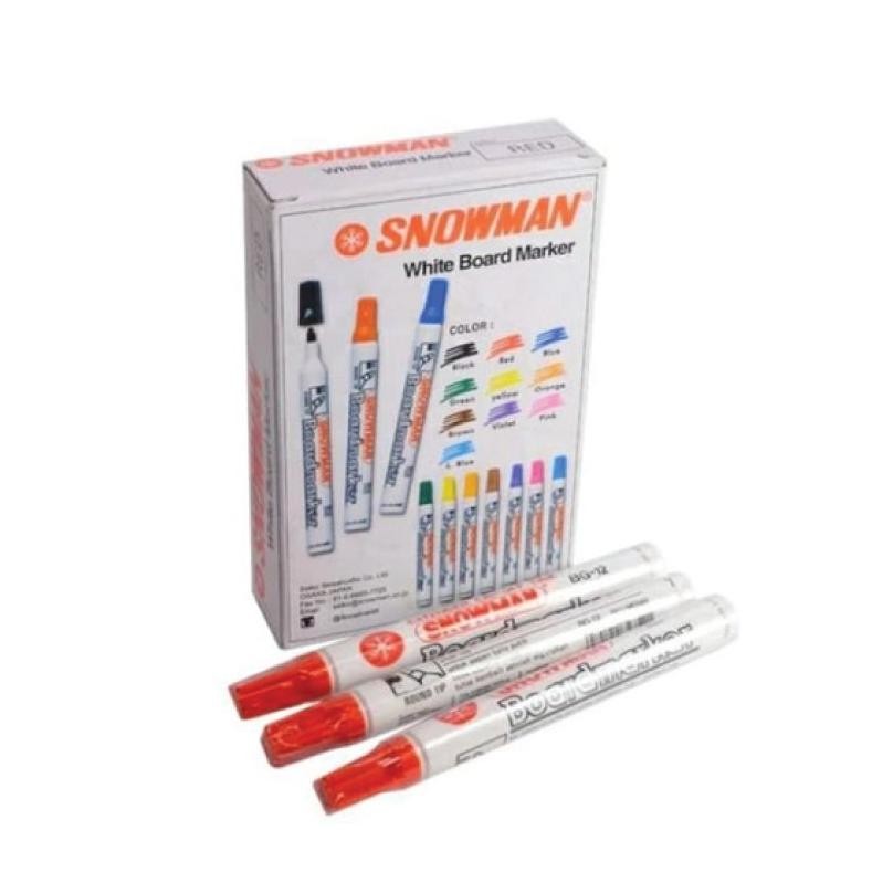 

365 Spidol White Board 12Pcs/Box | Spidol Snowman Papan Tulis | Spidol Warna | Spidol Bg-12