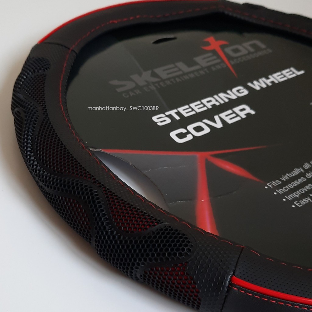 Cover Stir / Bungkus Stir Sarung Stir Mobil Universal Skeleton SKT-A SWC1003BR