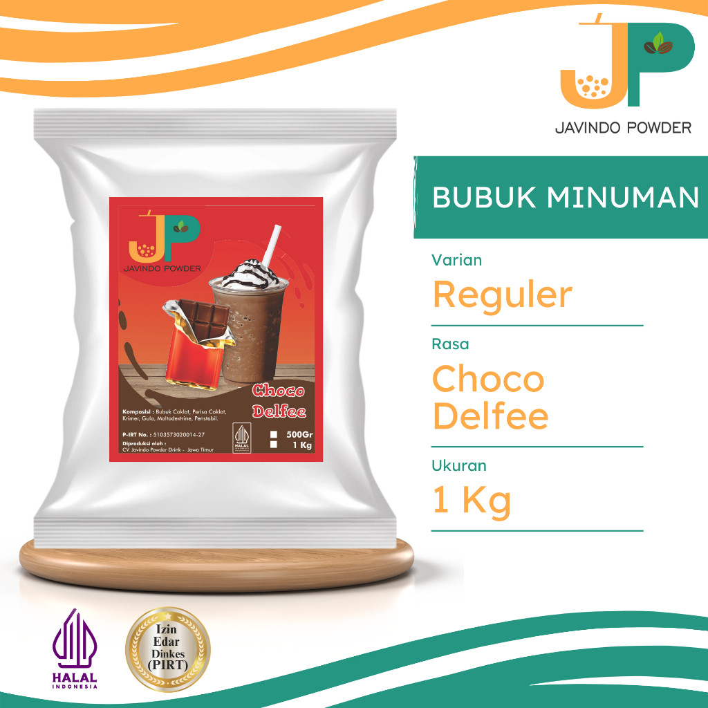 

JAVINDO Bubuk Minuman Reguler Rasa Choco Delfee / Cokelat Delfee 1 Kg Javindo Powder