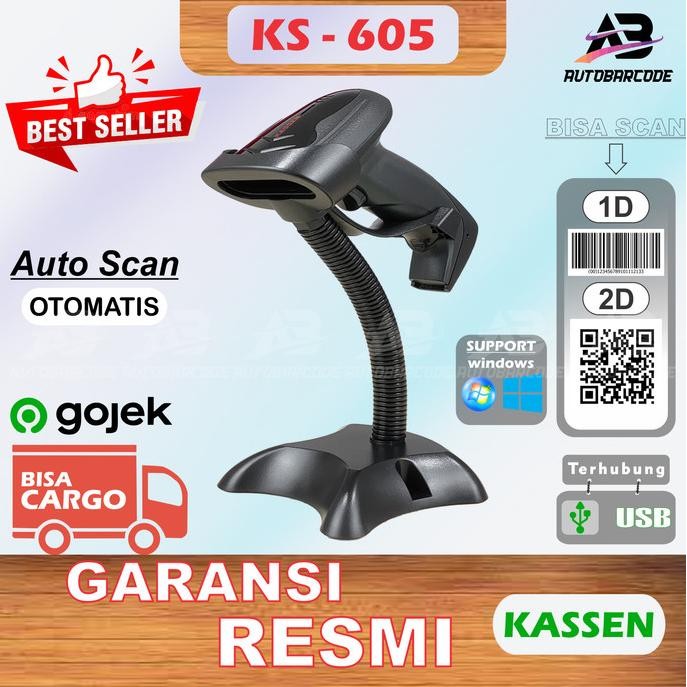 Termurah Scanner Bare Kassen KS605 / KS 605 Usb QR e