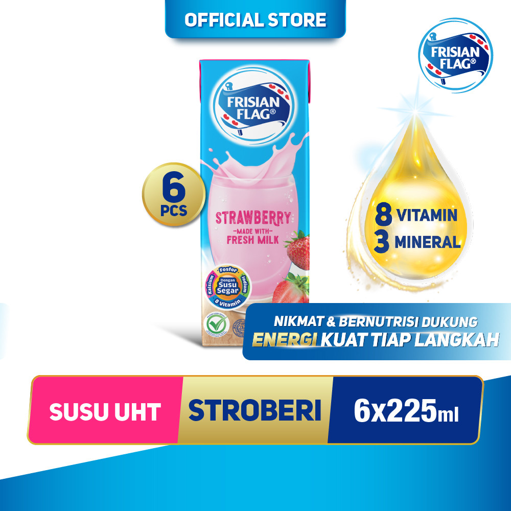 

Frisian Flag UHT Strawberry 225 ml x 6