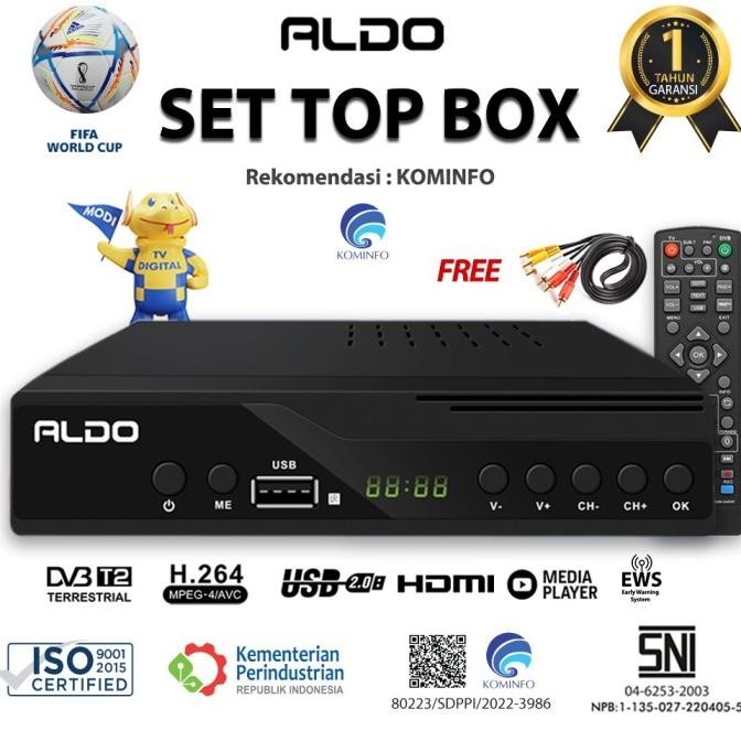 Set Top Box Aldo STB Digital Ready Rekomendasi Kominfo